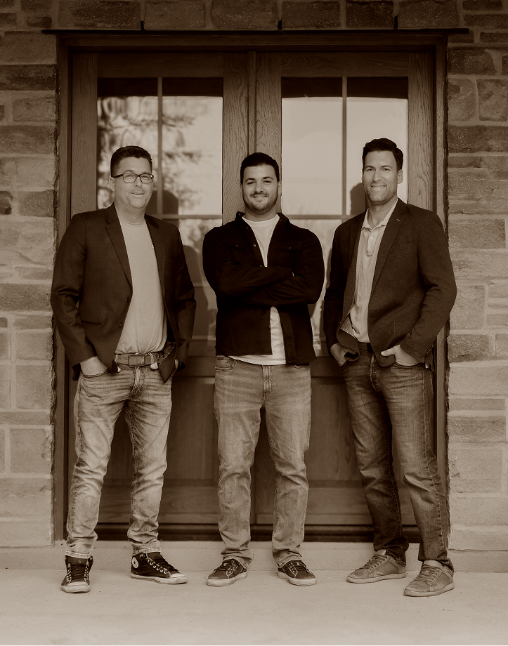 3 directeurs de la compagnie de promotion immobilière Habita Nord-Est sur la Rive-Nord