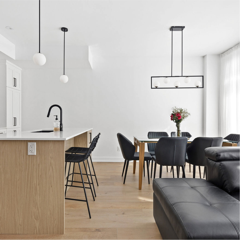 Cuisine moderne et lumineuse au projet immobilier Norcité de Mirabel - Habita Nord-Est